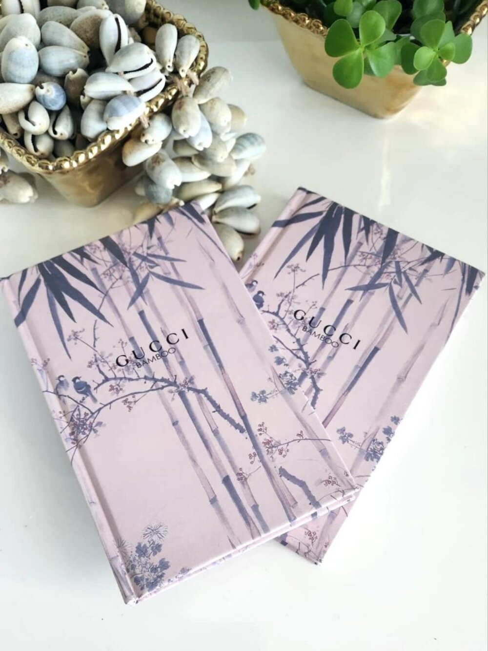 β¨NEW Designer GUCCI Journal Notebook Bamboo Pink Hardcover 4.5x7 Perfect Gift!